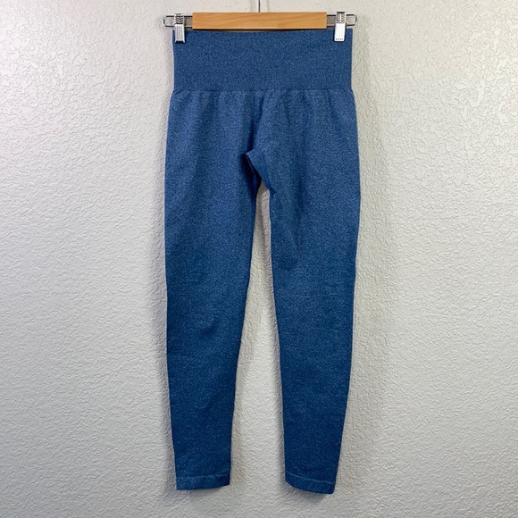 NVGTN Slate Blue Contour Seamless Leggings Small - Picture 2 of 10